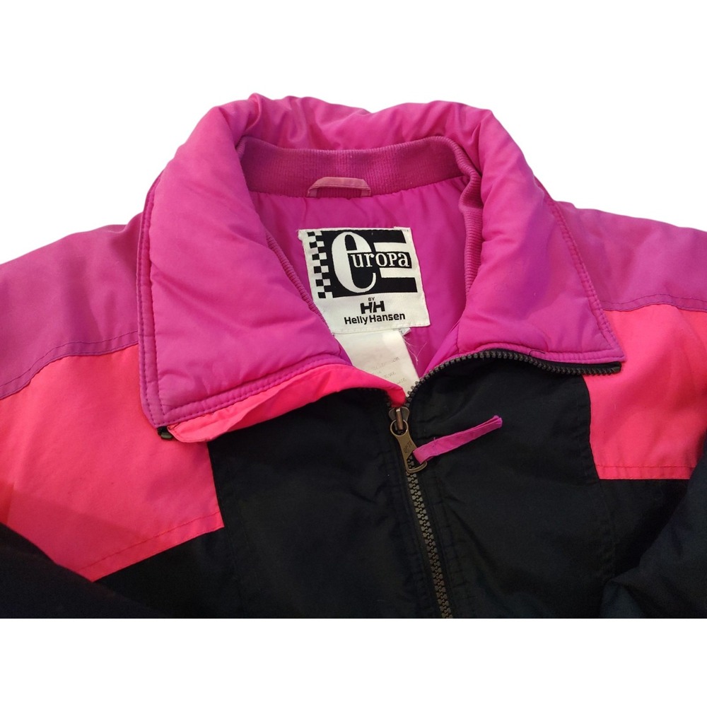 Helly Hansen Women's Pink and Black Ski Jacket